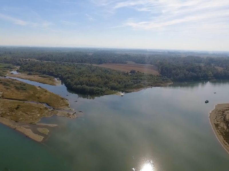 borkovačko jezero iz drona snimljeno